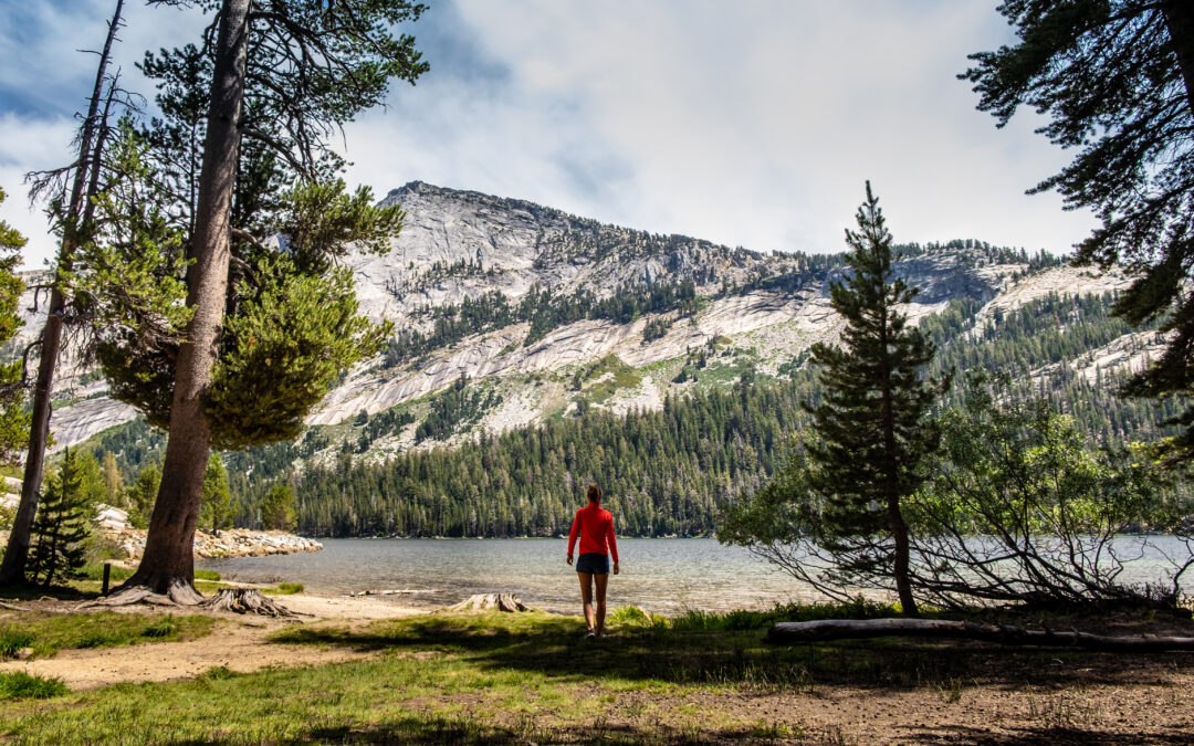 Woman explores Lake Tahoe during her church internship with TRLP.