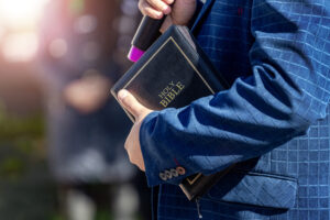 Lake Tahoe pastor training with preaching.